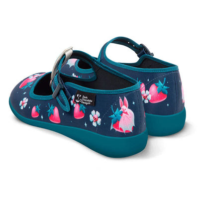 Chocolaticas® Albine Bat Women's Mary Jane Flat - Tekeno