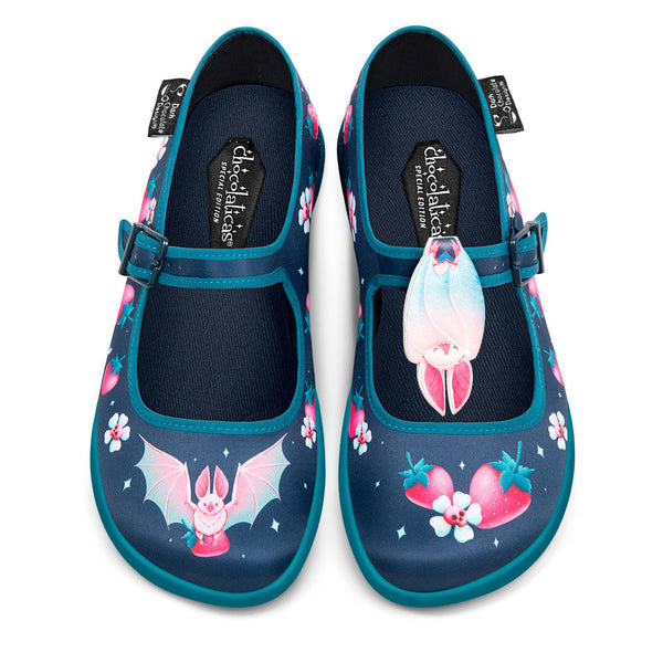 Chocolaticas® Albine Bat Mary Jane Sapatilhas Femininas
