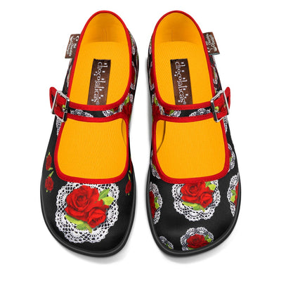 Chocolaticas® Andalucía - Zapatos Mary Jane Planos para Mujer