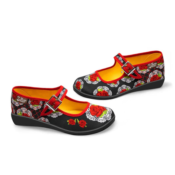 Chocolaticas® Andalucía - Zapatos Mary Jane Planos para Mujer
