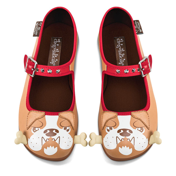 Sapatilha Mary Jane Feminina Chocolaticas® Bulldog