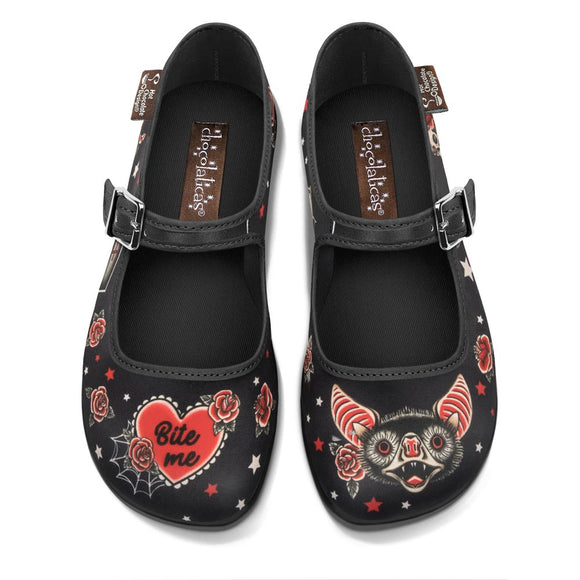 Dark Tattoo Women's Mary Jane Flatss