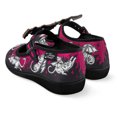 Chocolaticas® The Gargoyle Cats Women's Mary Jane Flat - Tekeno