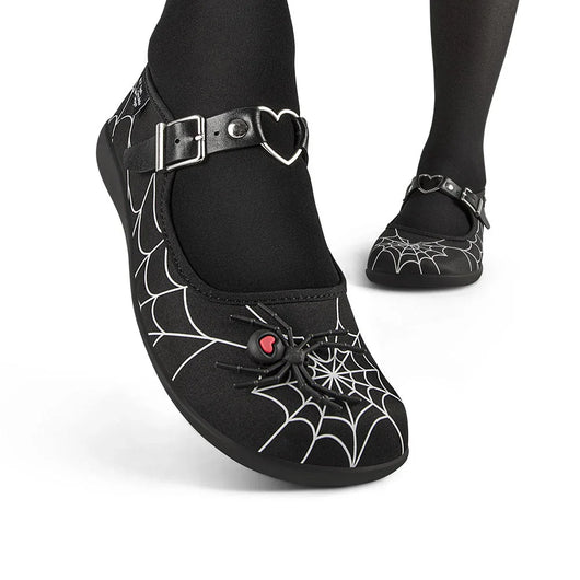 Chocolaticas® Widow Heart Women's Mary Jane Flat - Tekeno