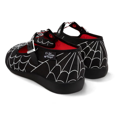 Chocolaticas® Widow Heart Women's Mary Jane Flat - Tekeno