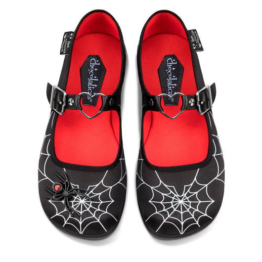Chocolaticas® Widow Heart Sapatilha Mary Jane Feminina