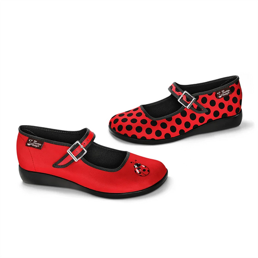 Chocolaticas® Ladybug Women's Mary Jane Flat - Tekeno