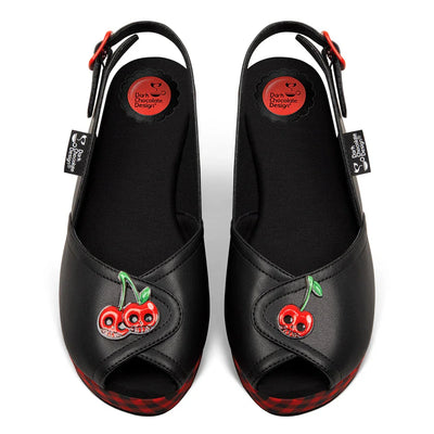Chocolaticas® Death Cherry Women's Sandal - Tekeno
