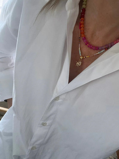 Rainbow Beaded Necklaces