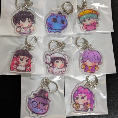 Chibi K-POP DEMON HUNTERS Keychains - Collection of 8 Designs
