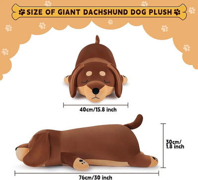 Peluche Gigante de Perro Salchicha: Tu Compañero Ideal para Dormir - Tekeno