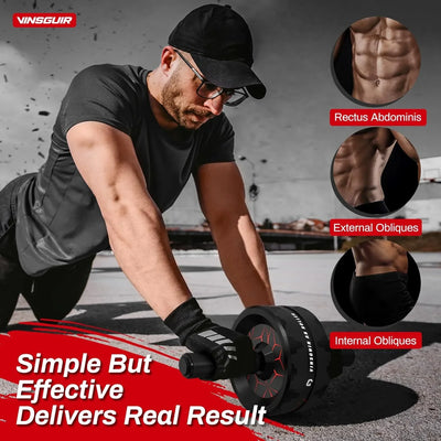 Rueda Abdominal VINSGUIR: Tu Aliado para un Core Fuerte y Entrenamiento de Cuerpo Completo - Tekeno