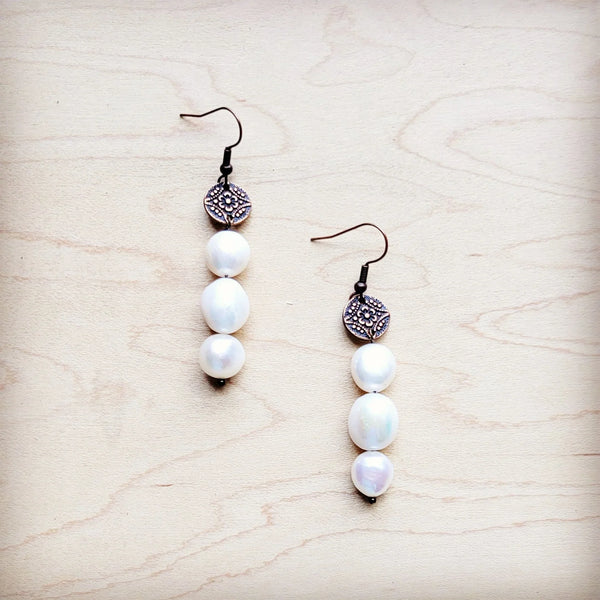 Genuine Freshwater Potato Pearl Earrings Wedding Collection 220i