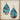 **Leather Teardrop Earring-Copper Laredo 214z
