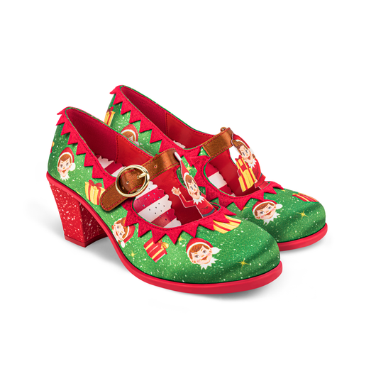 Sapato Mary Jane Feminino com Design Festivo