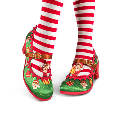 Chocolaticas® Mid Heels Elf Women's Mary Jane Pump - Tekeno