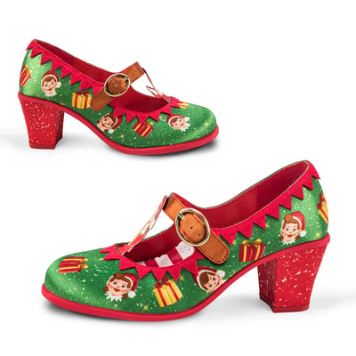 Chocolaticas® Mid Heels Elf Women's Mary Jane Pump - Tekeno