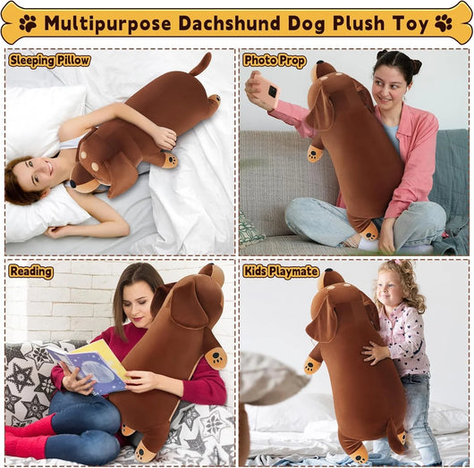 Peluche Gigante de Perro Salchicha: Tu Compañero Ideal para Dormir - Tekeno