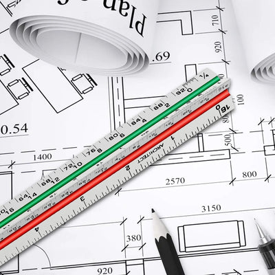 Escalímetro de 12 Pulgadas Hutou: Precisión Profesional para tus Diseños - Tekeno