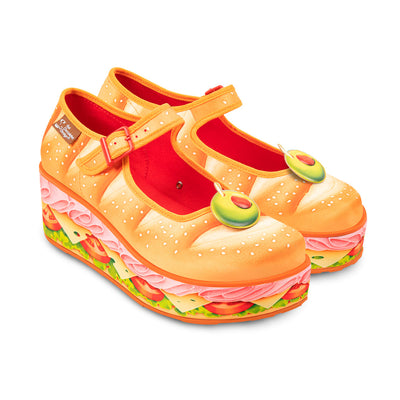 Plataforma Mary Jane Feminina Chocolaticas® Footlong
