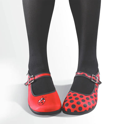 Chocolaticas® Ladybug Women's Mary Jane Flat - Tekeno