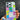 Funda de silicona TPU Crazyarte para iPhone con un diseño que simula notas adhesivas tipo Post-it en varios colores, mostrando la vista frontal completa del case.
