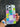 Funda de silicona TPU Crazyarte para iPhone con un diseño que simula notas adhesivas tipo Post-it en varios colores, mostrando la vista frontal completa del case.
