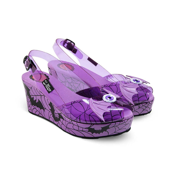 Gloomy Gaze Wedge Sandals - Mystic Gothic Design