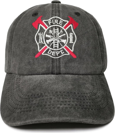 Gorra Bordada de Bombero Unisex – Estilo Vintage Ajustable - Tekeno