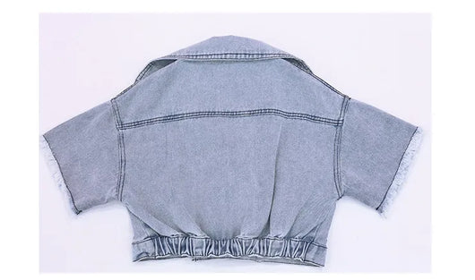 Chaqueta de Trabajo Infantil Estilo Coreano con Solapa Recta - Image 26