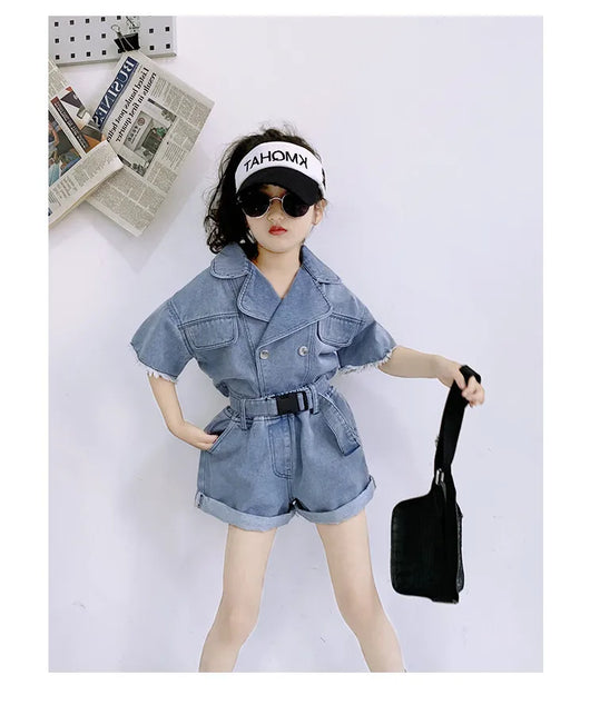 Chaqueta de Trabajo Infantil Estilo Coreano con Solapa Recta - Image 16