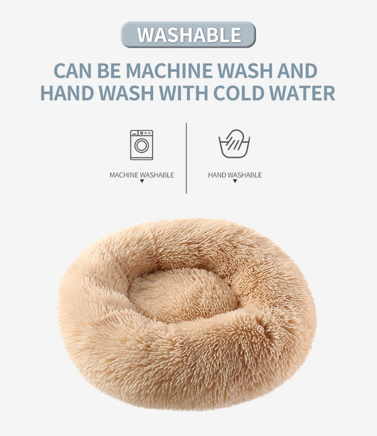 Cama Térmica Redonda de Felpa para Gatos - Invierno y Otoño - Image 37