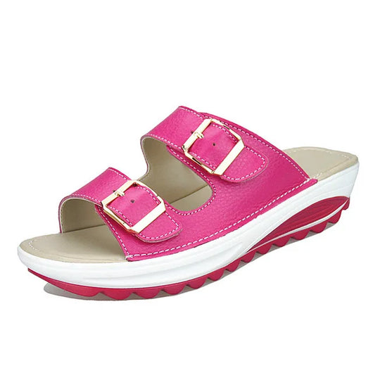 Sandalias de Cuero con Suela Gruesa y Plataforma Cómoda - Image 26