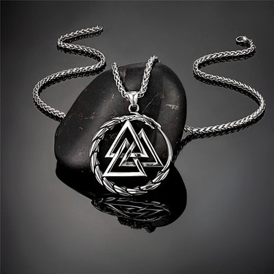 Collar Acero Inoxidable Vikingo Dragón Nórdico para Hombre - Image 18