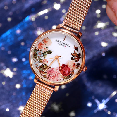 Reloj de Dama con Esfera Grande y Diseño Floral Versátil - Image 18