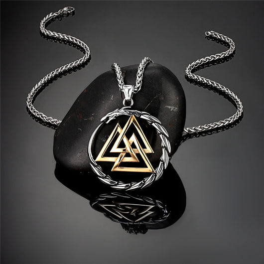Collar Acero Inoxidable Vikingo Dragón Nórdico para Hombre - Image 12
