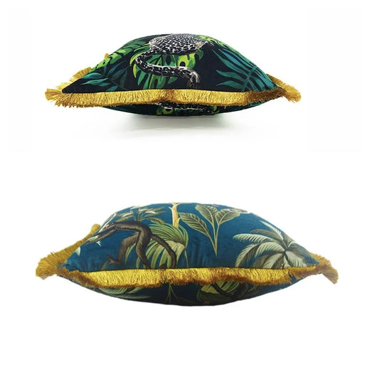 Almohada Decorativa Retro Verde y Dorado - Image 14