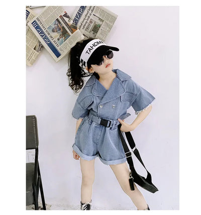 Chaqueta de Trabajo Infantil Estilo Coreano con Solapa Recta - Image 20