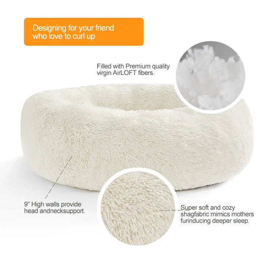 Cama Térmica Redonda de Felpa para Gatos - Invierno y Otoño - Image 25