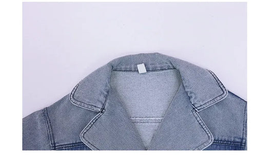 Chaqueta de Trabajo Infantil Estilo Coreano con Solapa Recta - Image 32