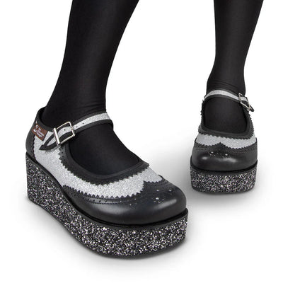 Chocolaticas® Havana Glitter Women's Mary Jane Platform - Tekeno
