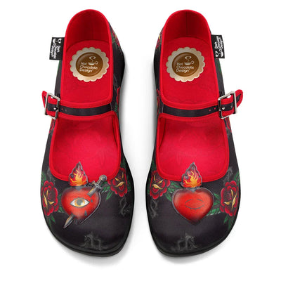 Chocolaticas® Heart Women's Mary Jane Flat - Tekeno