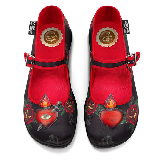 Chocolaticas® Heart Women's Mary Jane Flat - Tekeno