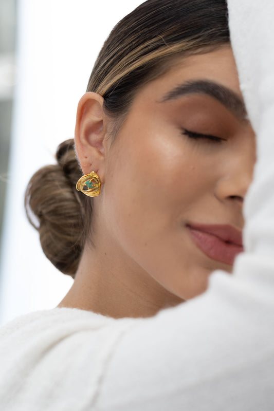 Zarcillos Herbarea Emerald