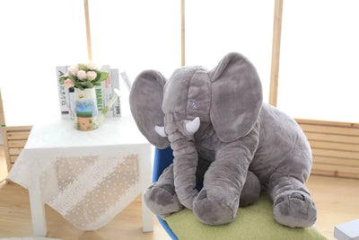 Pink 60cm and yellow 40cm elephant plush dolls, soft comfort pillows for babies and kids. - Image 95