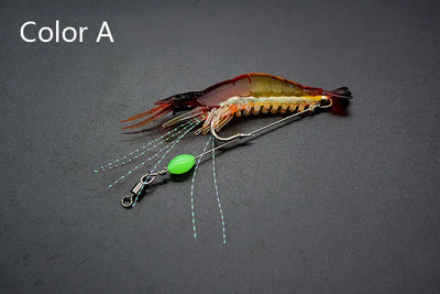 Señuelo Luminoso Biomimético Camarón Artificial para Pesca - Image 17
