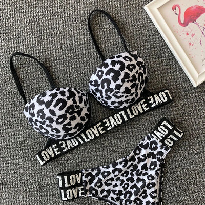 Bikini Estampado Leopardo Blanco - Image 14