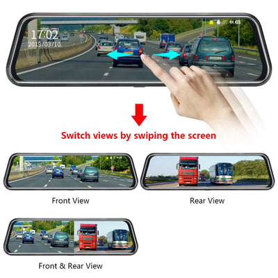 Espejo Retrovisor Grabador Dual 1080p HD con Cámara Frontal y Trasera - Image 18