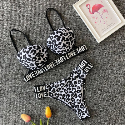 Bikini Estampado Leopardo Blanco - Image 13