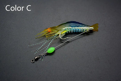 Señuelo Luminoso Biomimético Camarón Artificial para Pesca - Image 21